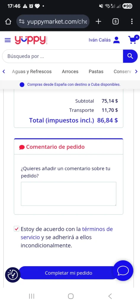 Comprar para Cuba desde Miami: la guía completa para enviar productos de calidad 4 Screenshot 20250818 174613 Chrome